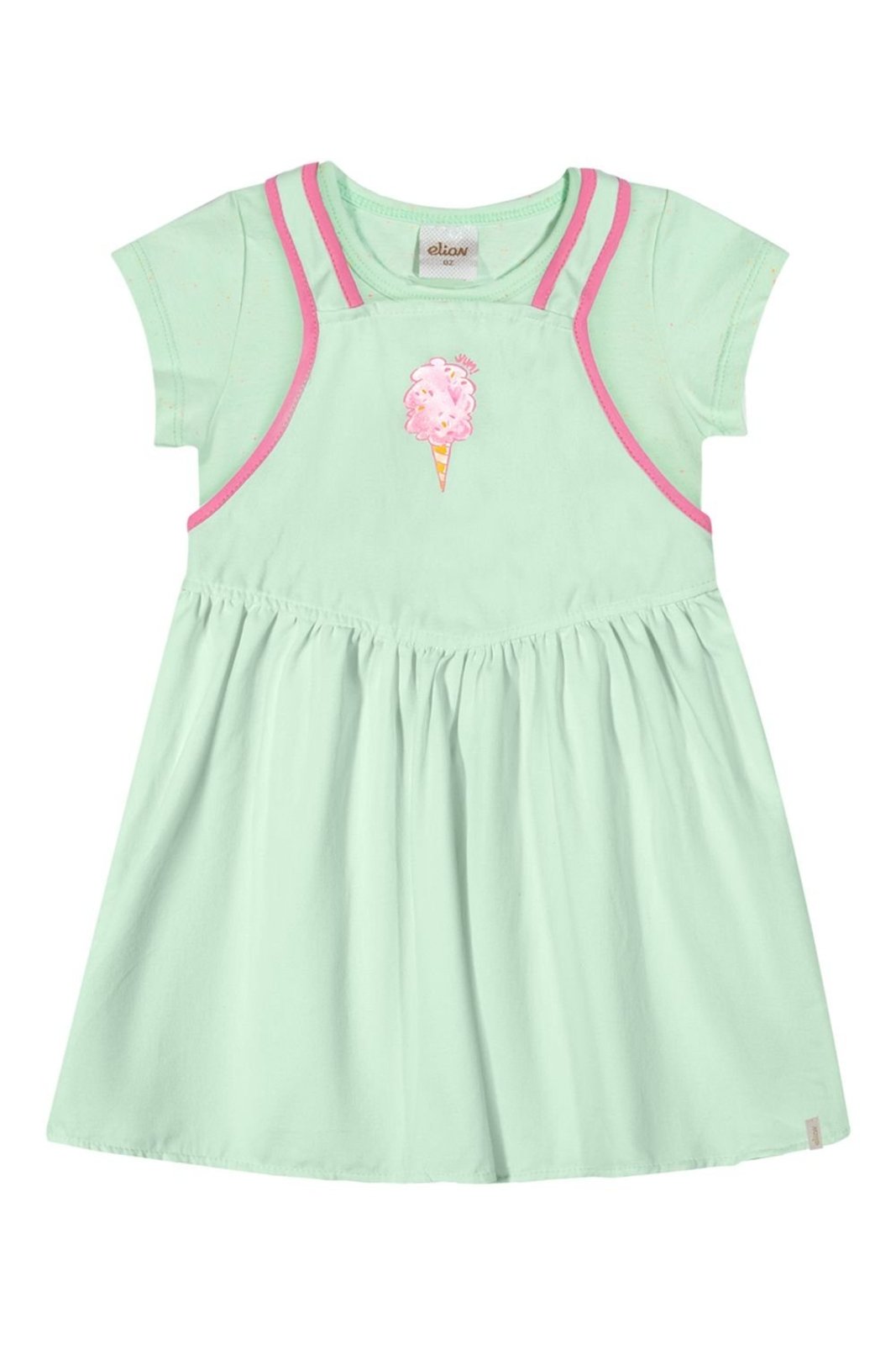 Infantil - Conjunto Menina Algodão Doce Elian Verde