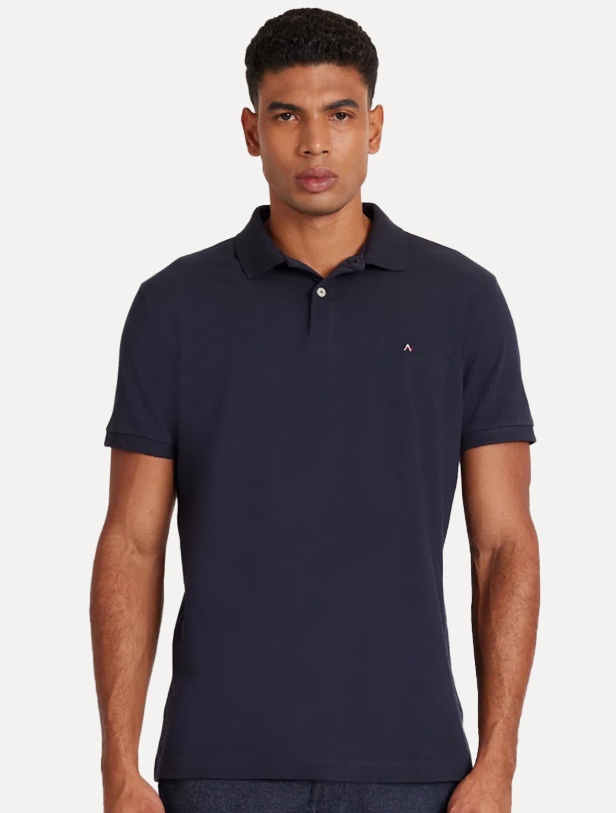 Polo Aramis Masculina Basic Piquet Azul Marinho