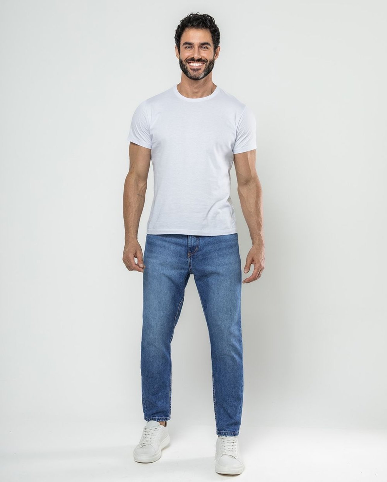 Calça Jeans Slim Fit Masculina Premium Cano Curto 24645 Sky Consciência