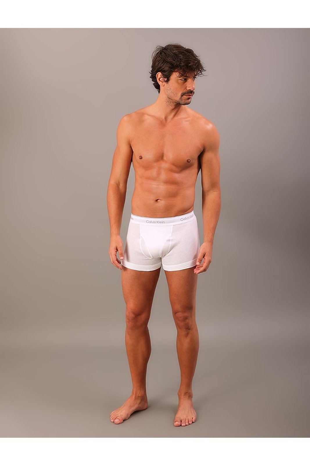 Kit3 Cuecas Brief de Cotton - White Calvin Klein Jeans