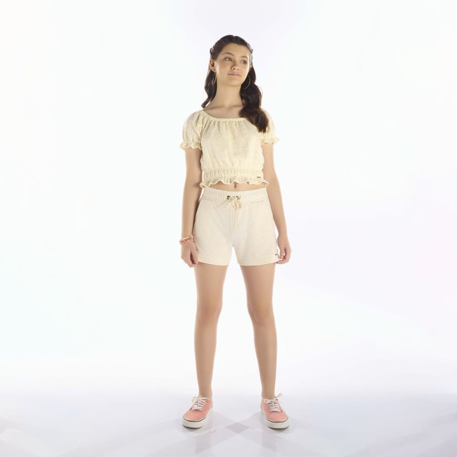 Infantil - Blusa Juvenil Menina - Bege - 52408-1271