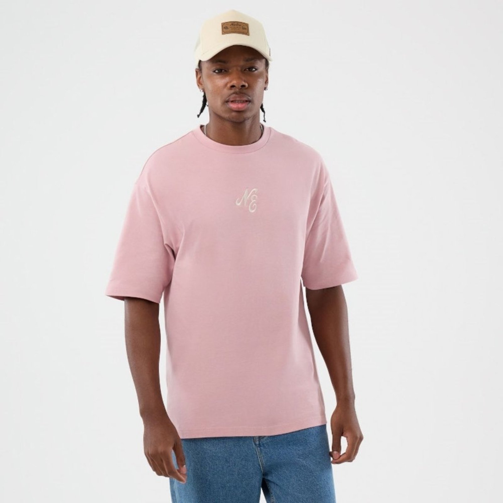 Camiseta New Era Regular New Era Rosa