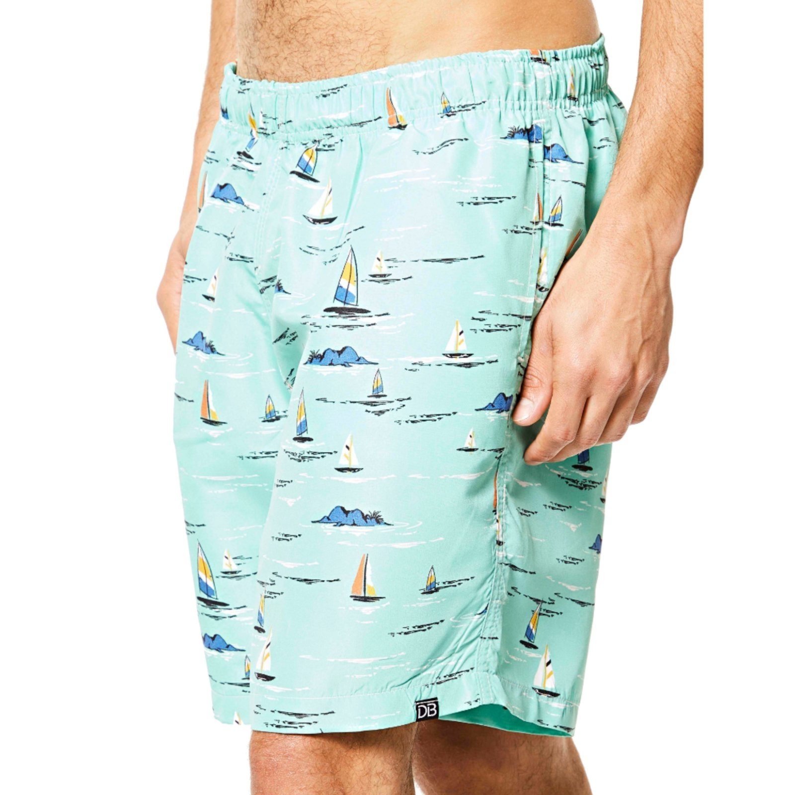 Bermuda Masculina Short Praia Estampado Verde