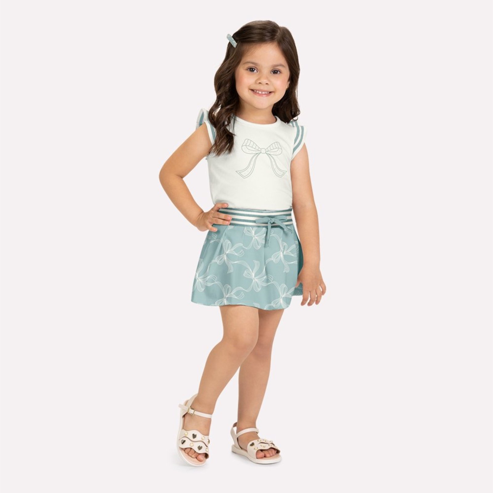 Infantil - Conjunto Menina Laços Milon