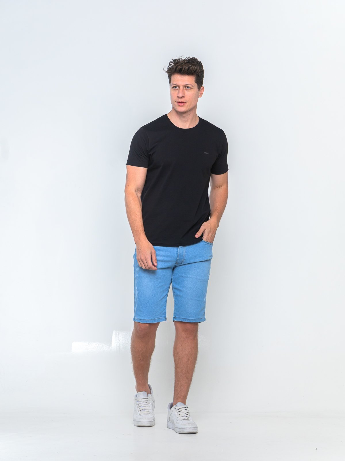 Bermuda Jeans Masculina Tempo Habil Fashion e Casual