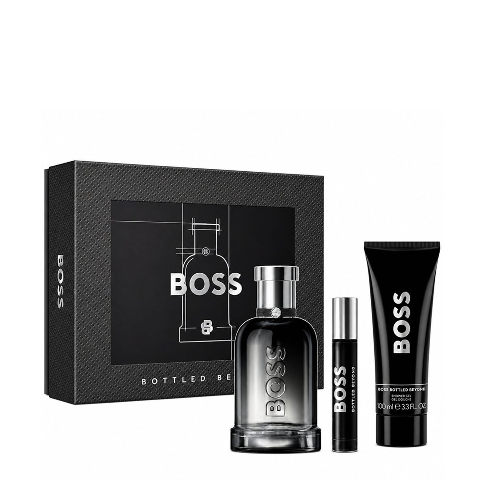 Kit Hugo Boss Bottled Beyond Masculino EDP 100ml + 10ml + SG 100ml