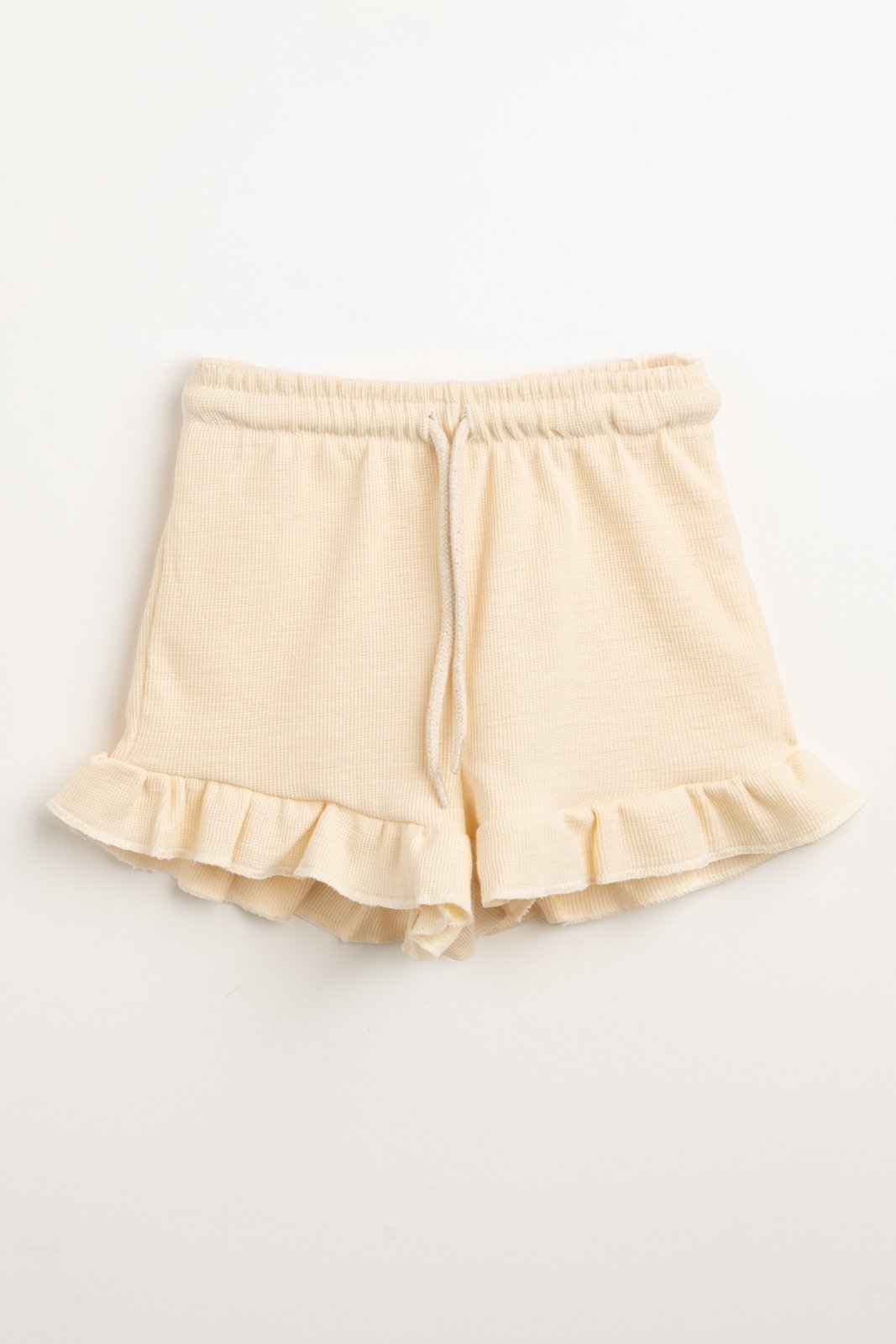 Infantil - Short Feminino Fru Fru Cós Ajustável Baunilha Zebra&Friends