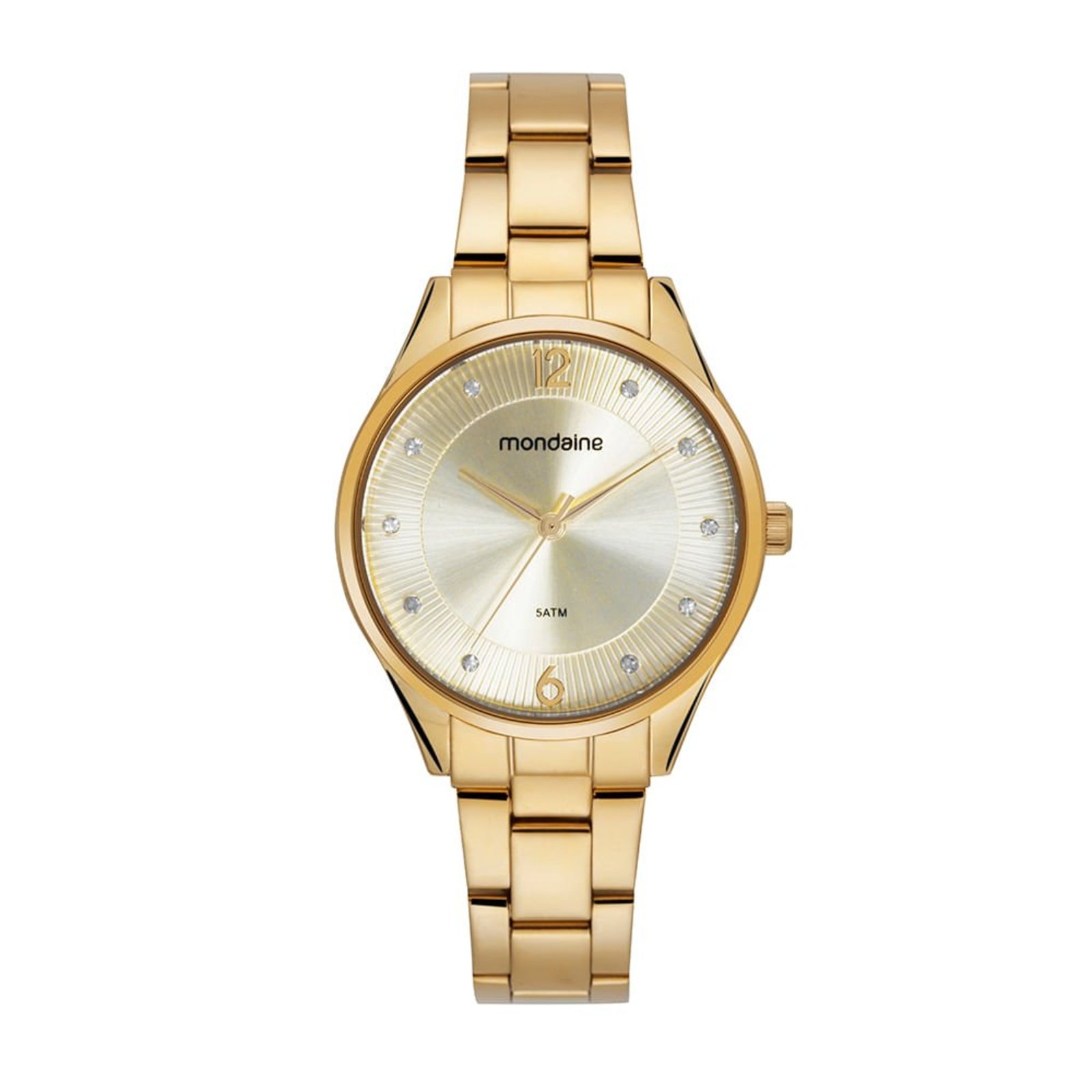Relógio Mondaine Feminino Analógico Champagne Mondaine