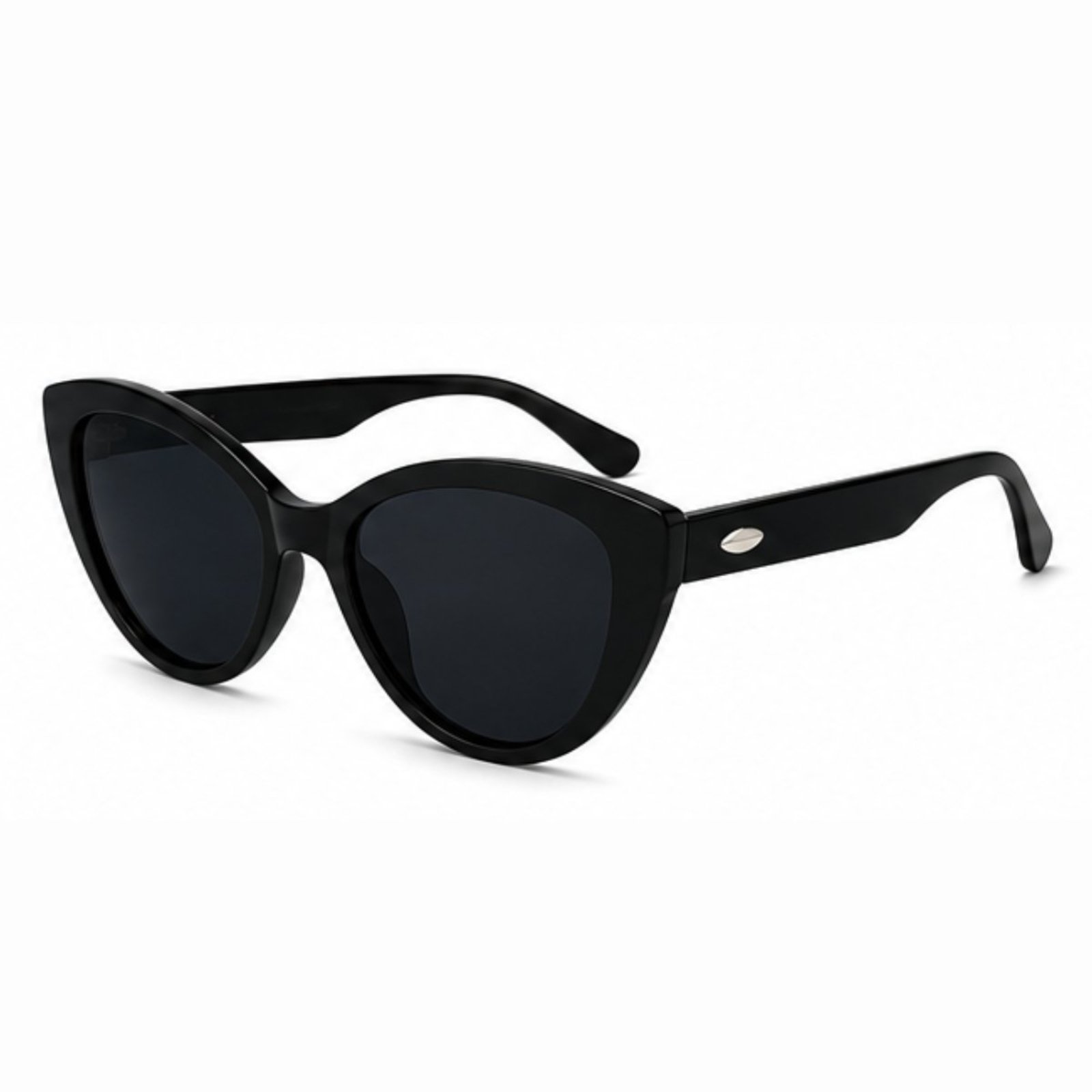 Óculos de Sol Feminino Gatinho UV400 Fashion Casual Elegante Premium Preto