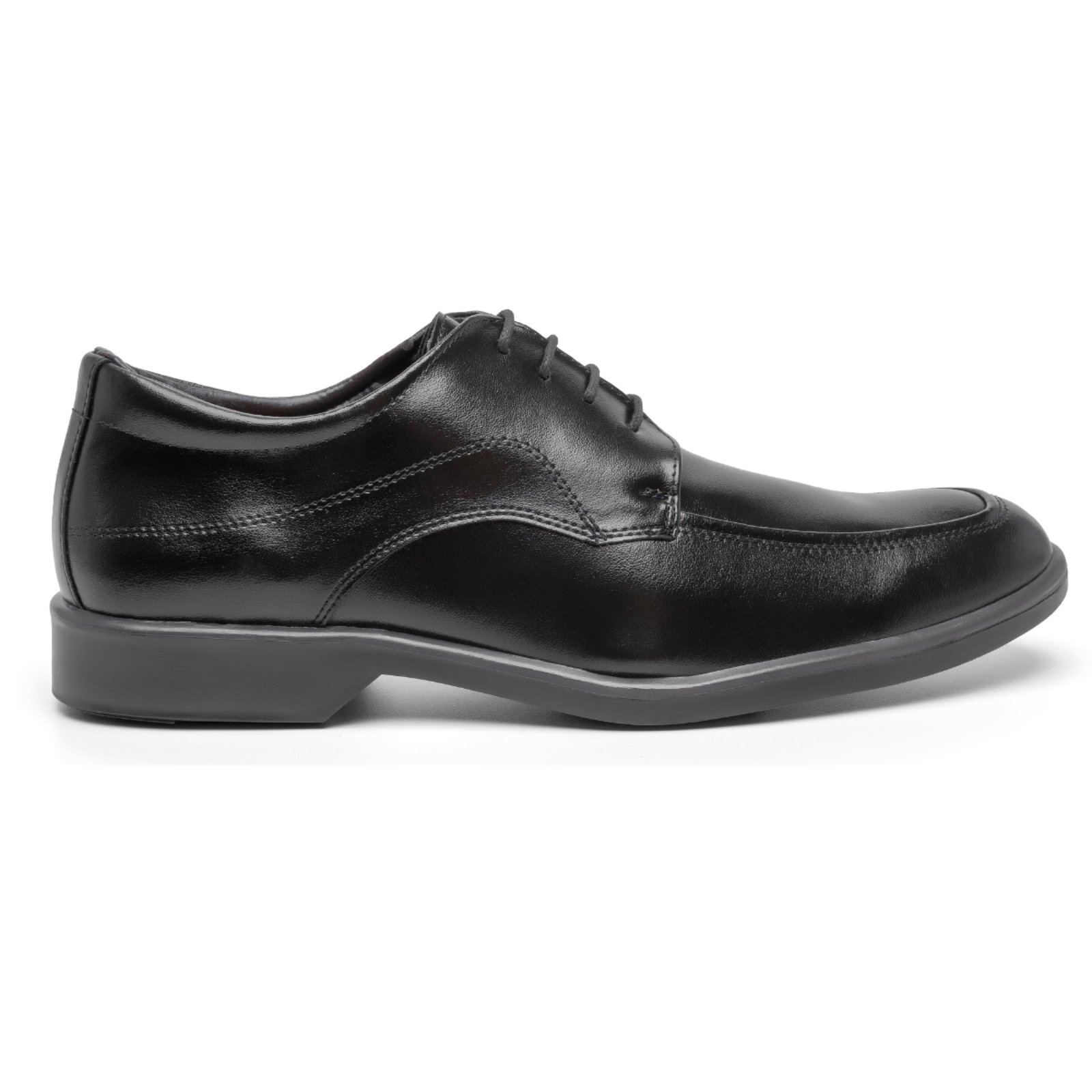 Sapato Social Masculino Miuzzi Bico Oval Clássico Amarração Com Cadarço Salto Baixo Preto
