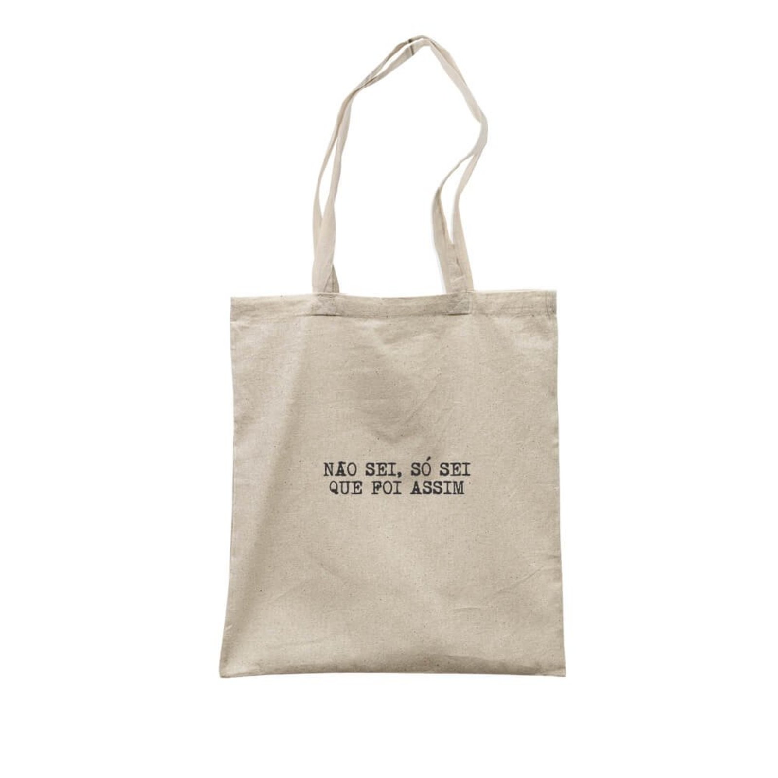 Ecobag Só Sei Que Foi Assim - Bege - Casual - Studio Geek