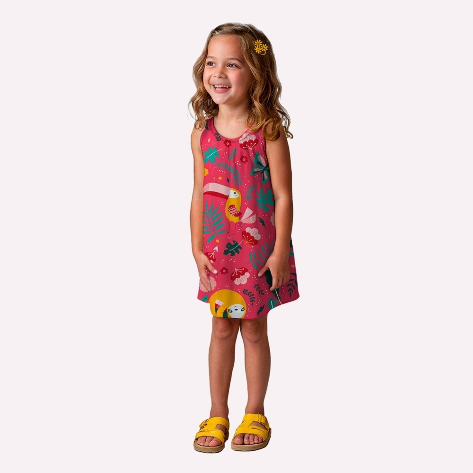 Infantil - Vestido Menina Estampa Kyly