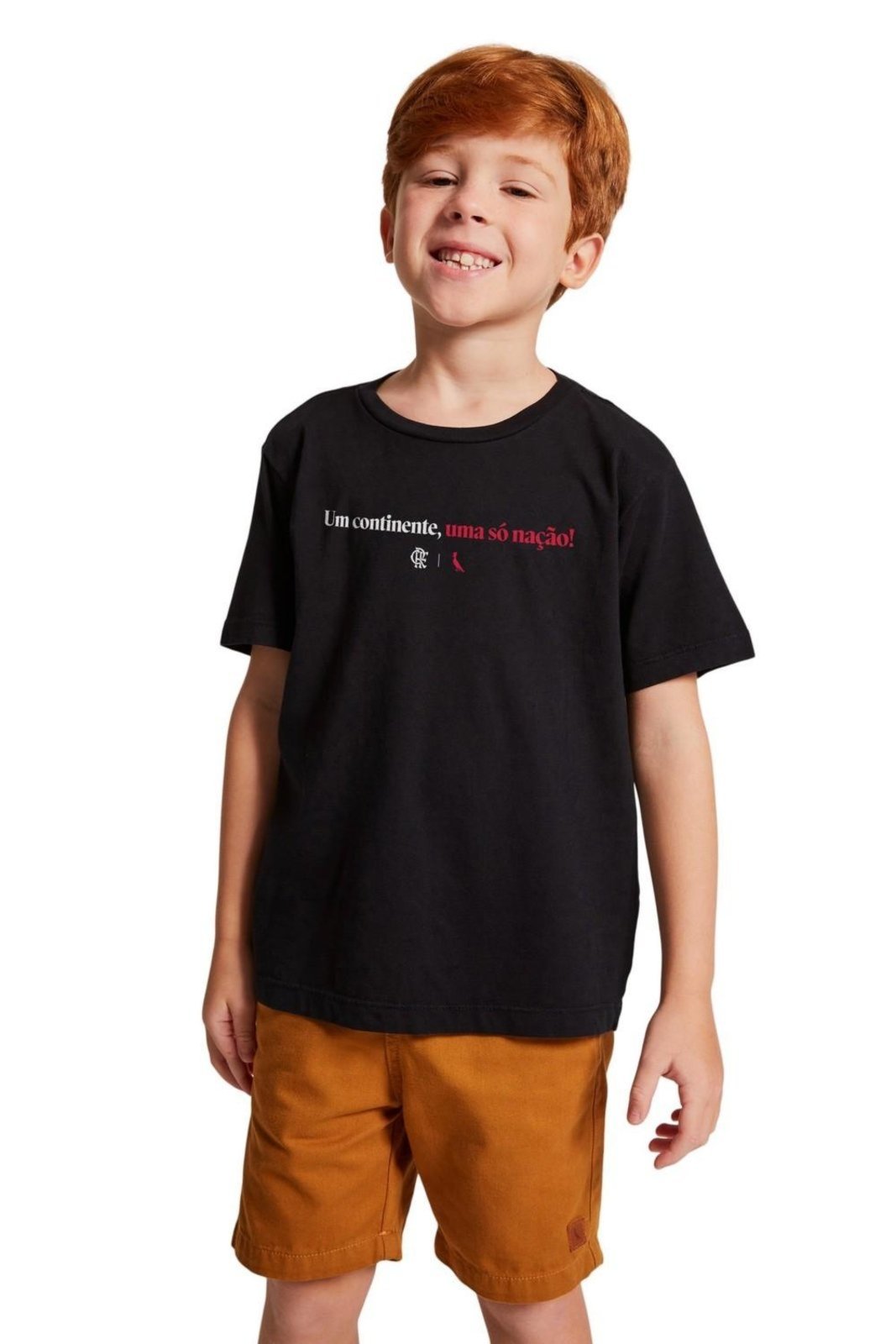Infantil – Camiseta Uma Só Nação Reserva Mini Preto