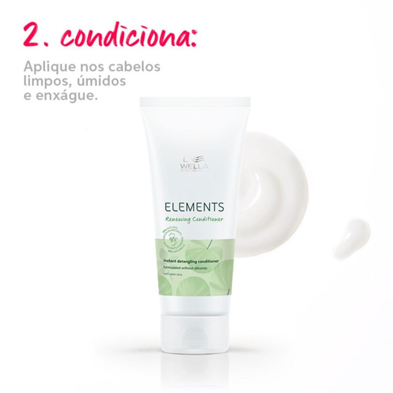 Vista 3 Wella Professionals Elements Renewing Condicionador 200ml incolor WELLA PROFESSIONALS incolor