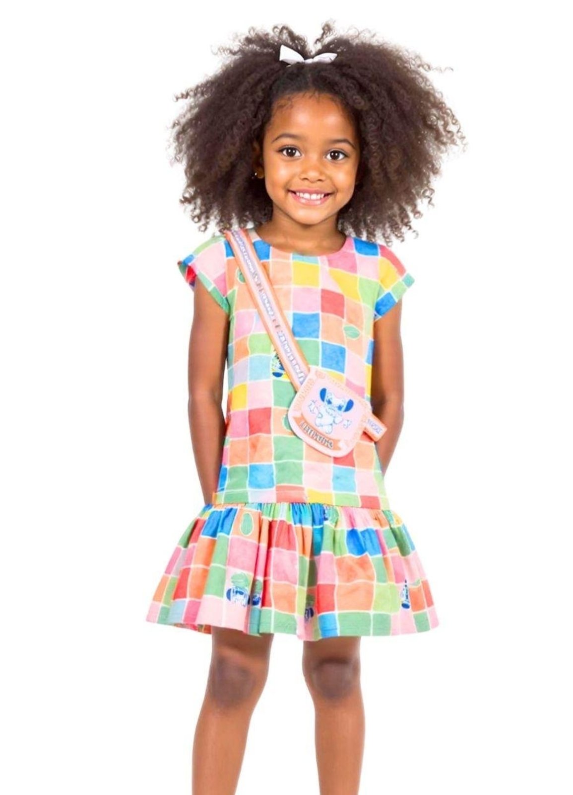 Infantil - Vestido Disney Geotropical Lilo & Stitch Kiwi Verde