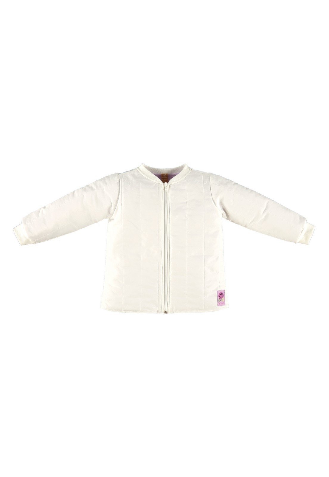 Vista 3 Infantil - Jaqueta em Matelassê Feminina Up Baby Off White off-white white Up Baby off-white white