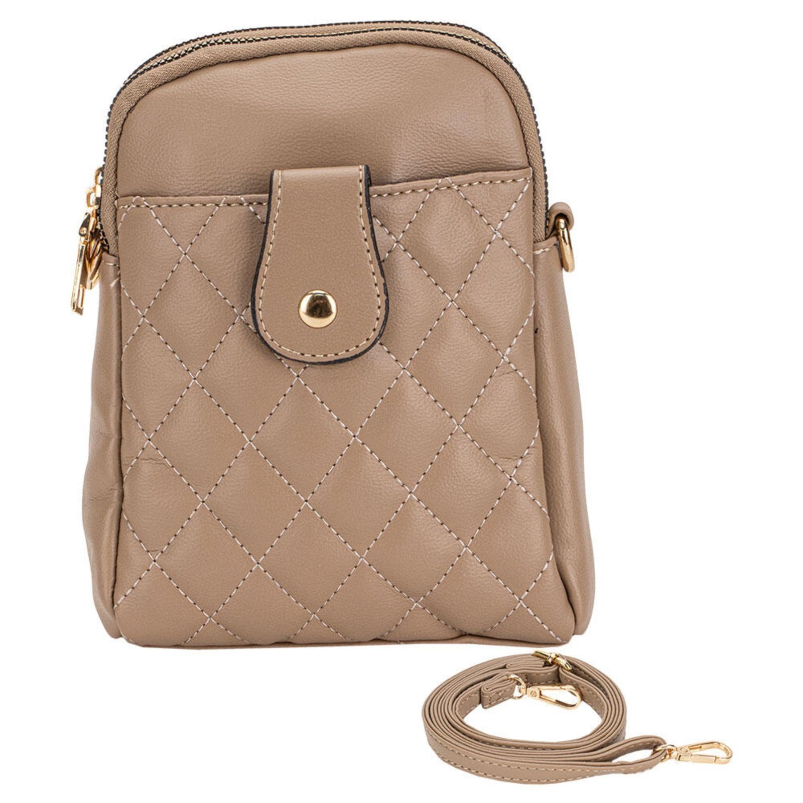 Bolsa Feminina Transversal Fuseco Wbft81007 A7938107 Bege