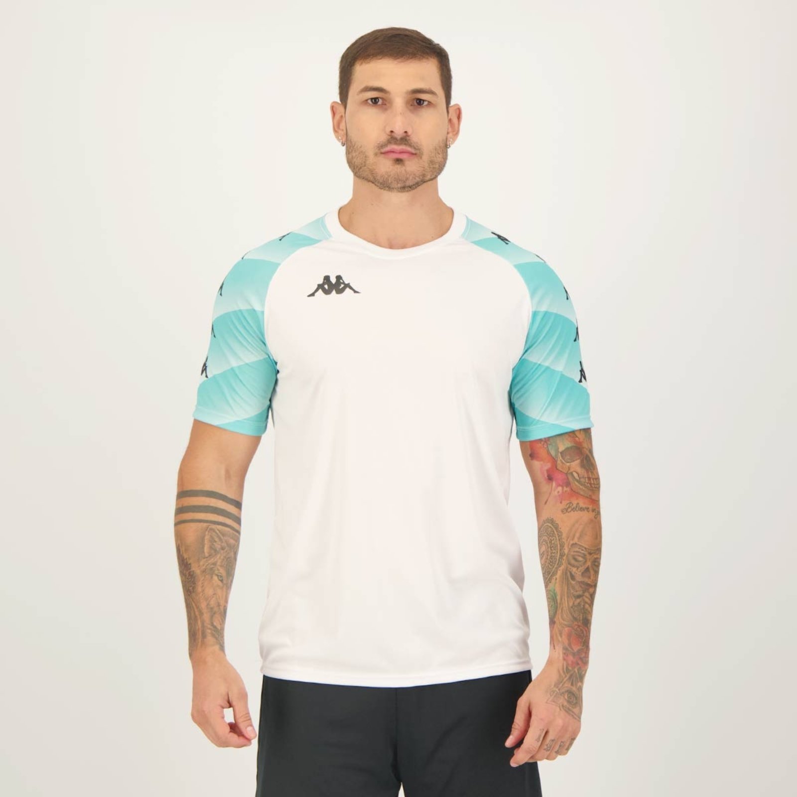 Camisa Kappa Raglany Branca