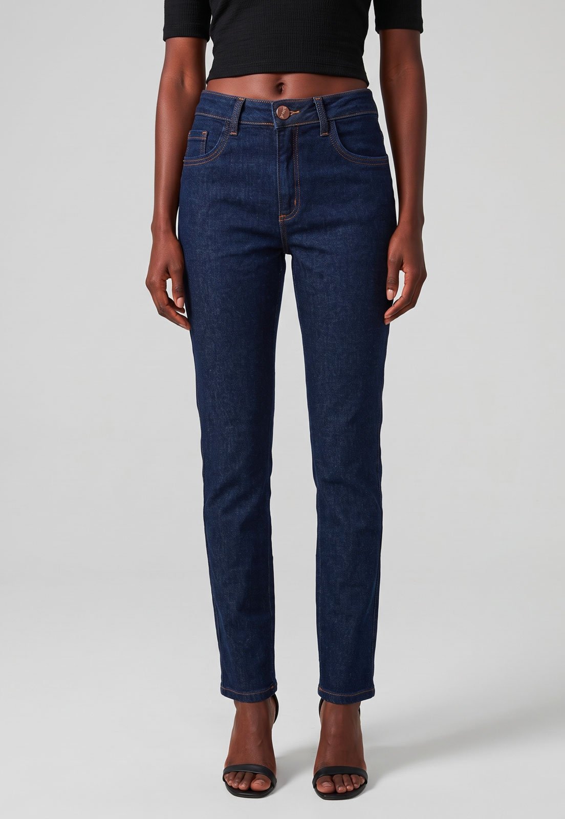 Calça Feminina Lança Perfume Jeans Slim Azul