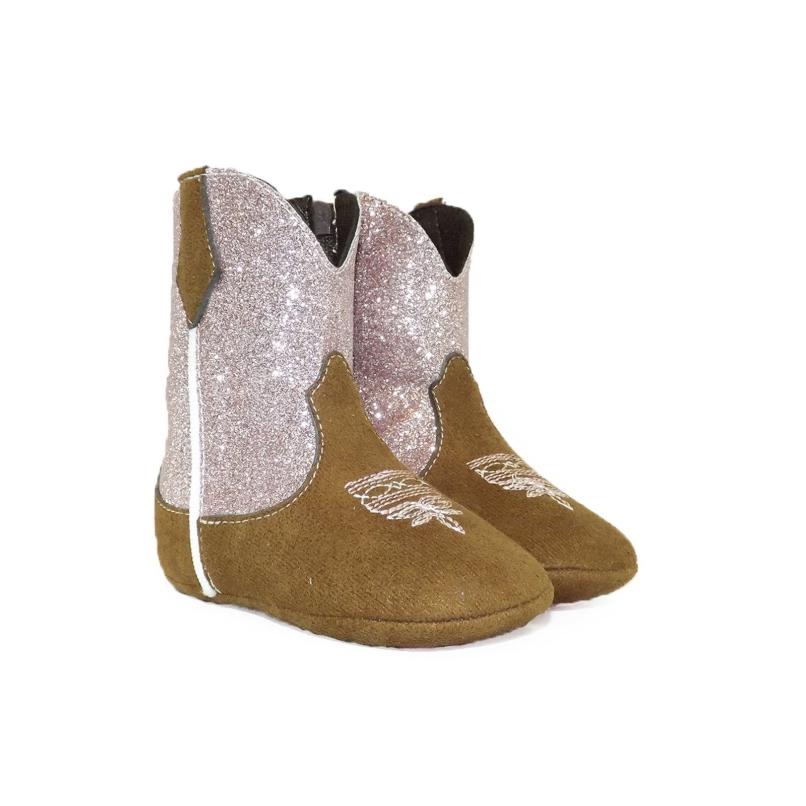 Infantil – Bota Menina Country Texana Rosa Brilhante Bordada Kapell