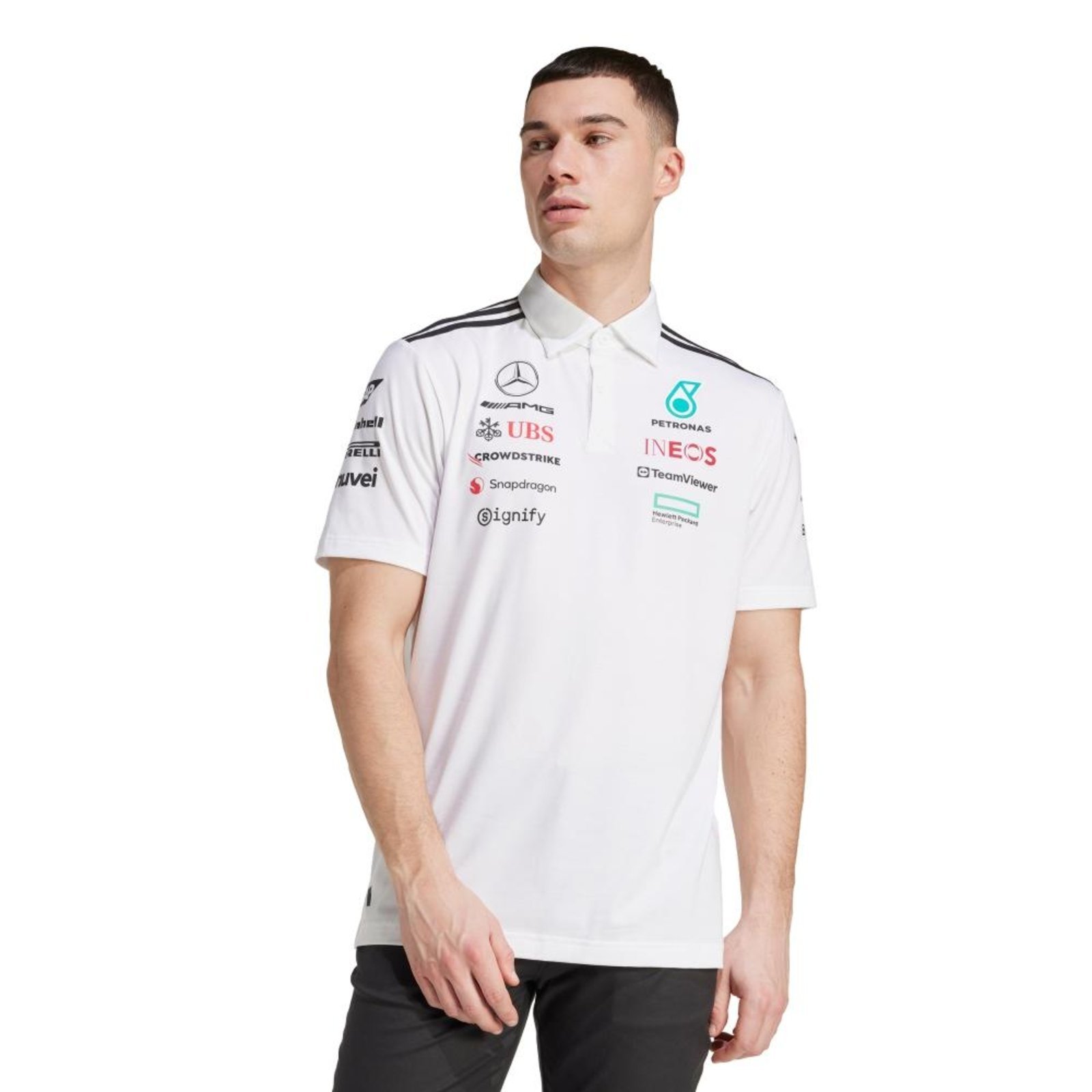 Camisa Polo Branca Mercedes – AMG Petronas Formula One Team adidas Performance Branco