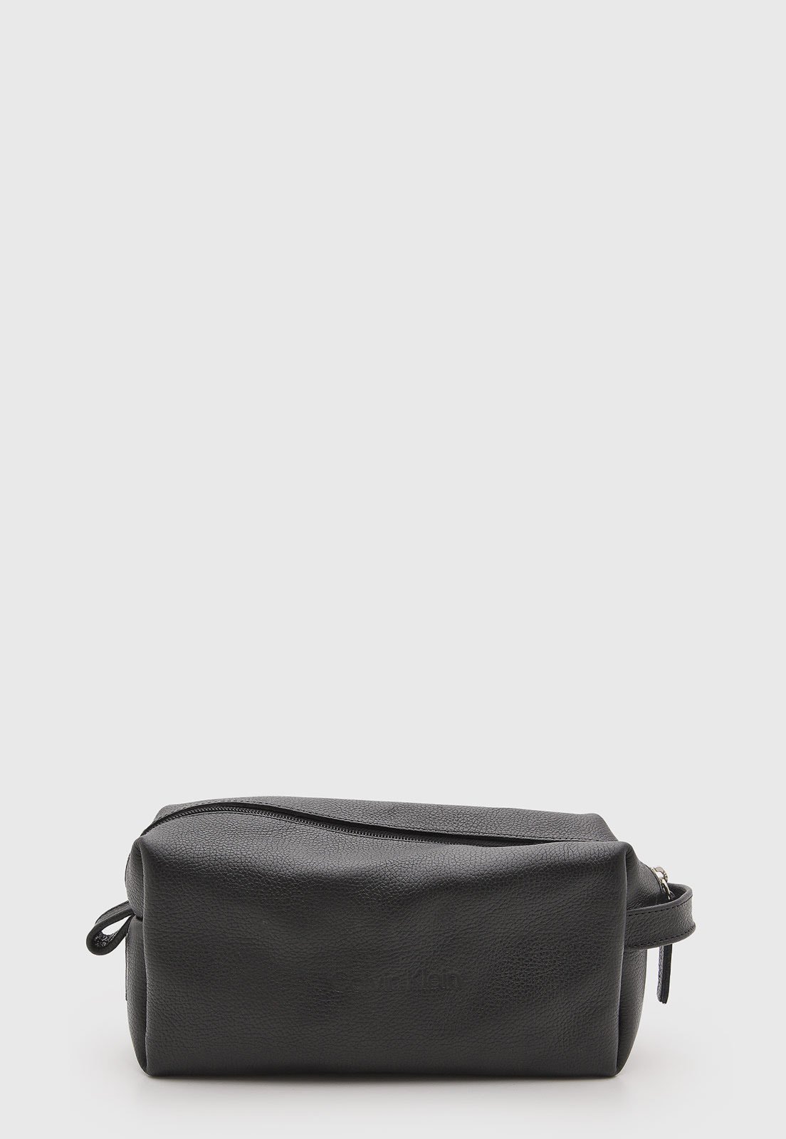Necessaire Calvin Klein Couro Preta