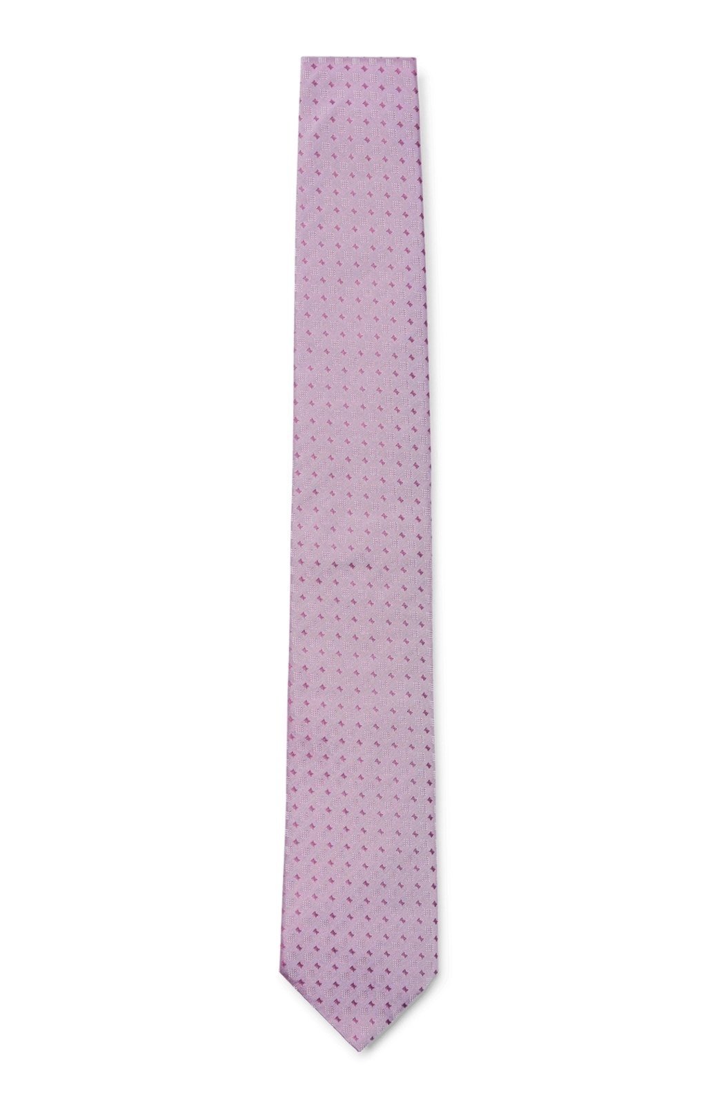 Gravata De Jacquard De Seda Com Padrão Moderno