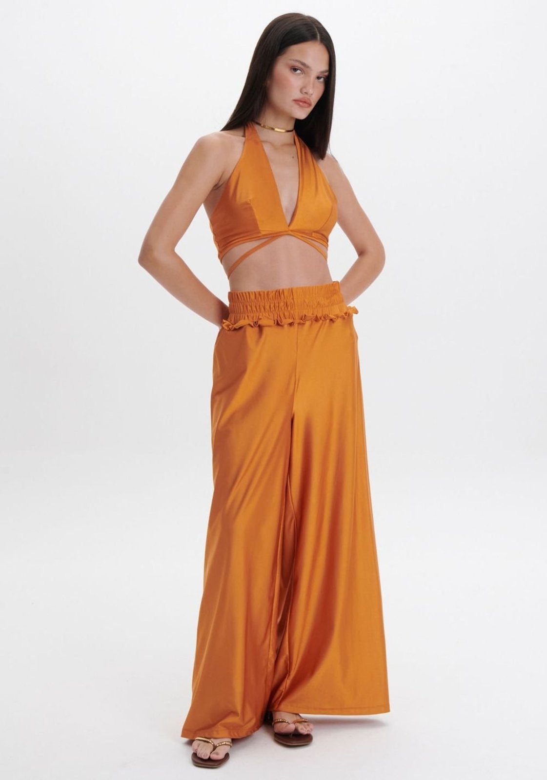 Calça Wide Leg Cintura Alta My Favorite Things