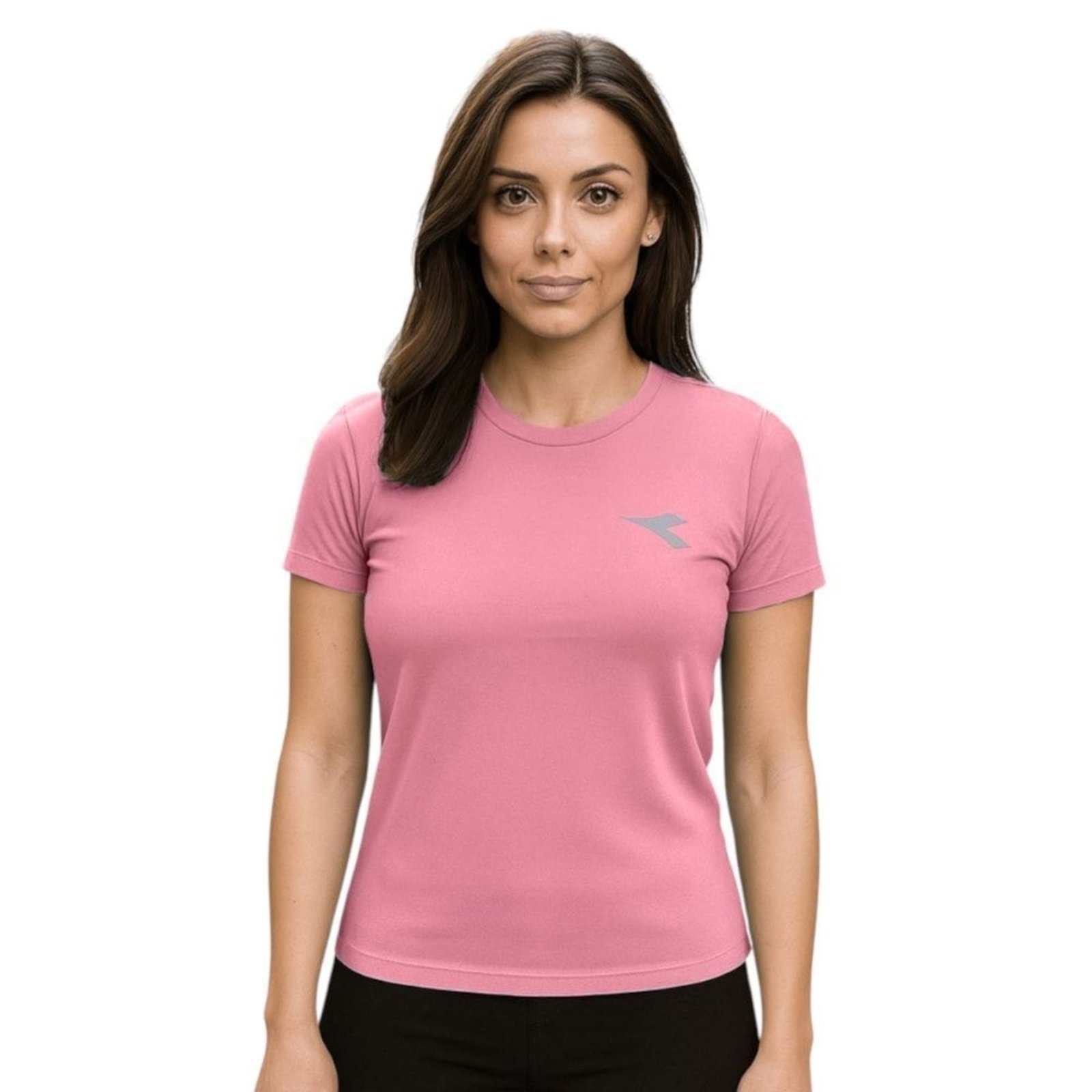 Camiseta Diadora Small Logo Feminina – Rosa – diadora