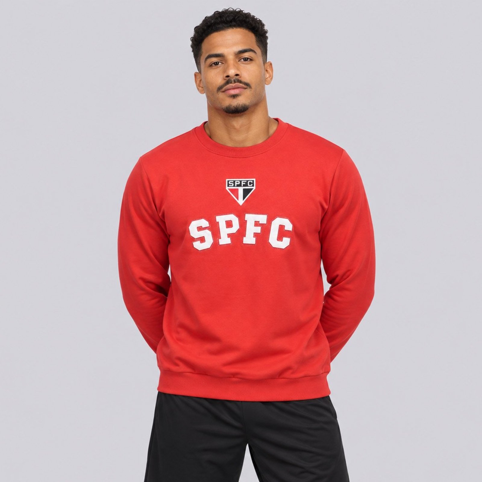 Moletom São Paulo Font Vermelho