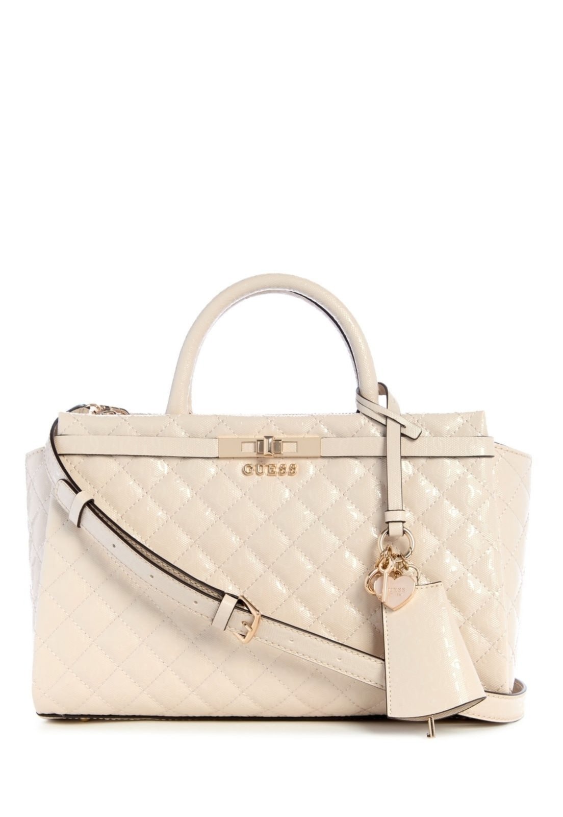 Bolsa Guess Idra Girlfriend Satchel Cinza