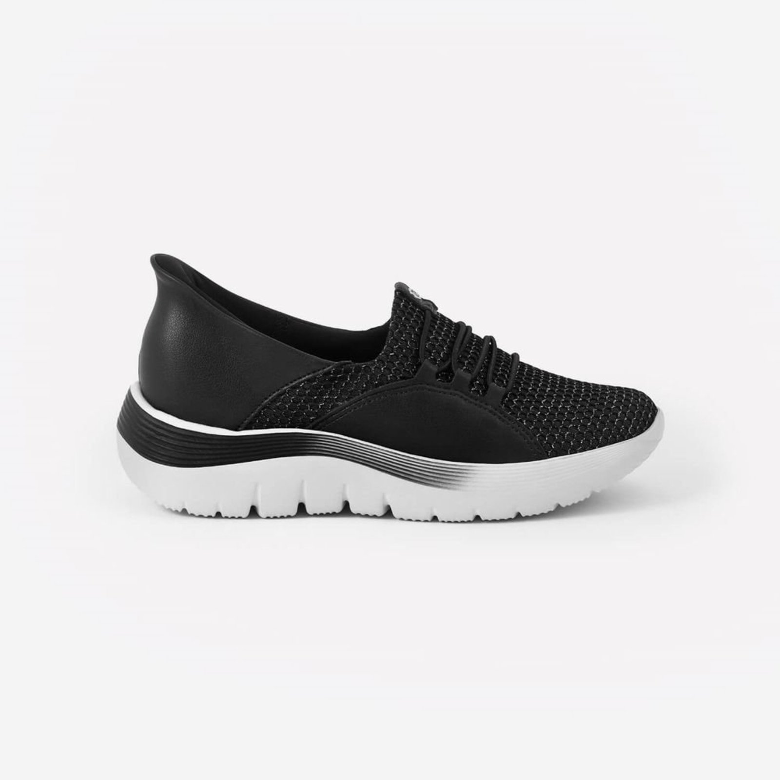 Tênis SlipFit Preto com Brilho