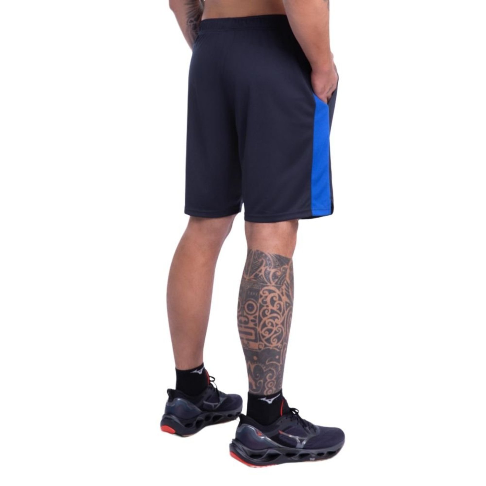 Vista 3 Bermuda de Treino Mizuno Root Mesh Masculina azul Mizuno azul