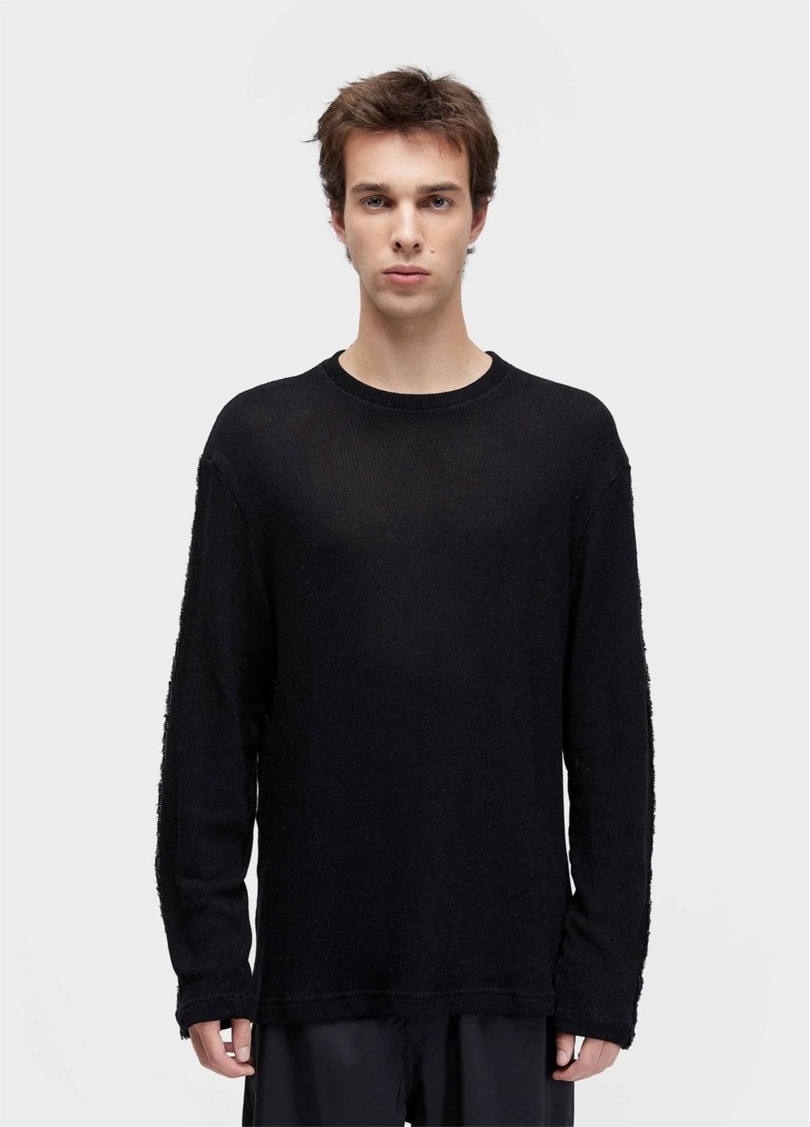 T-shirt over knit texture seam OSKLEN