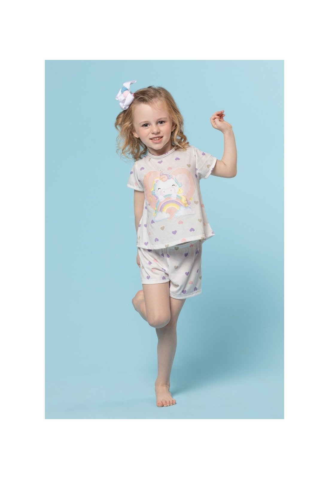 Pijama Malha PV Estampado Brilha no Escuro
