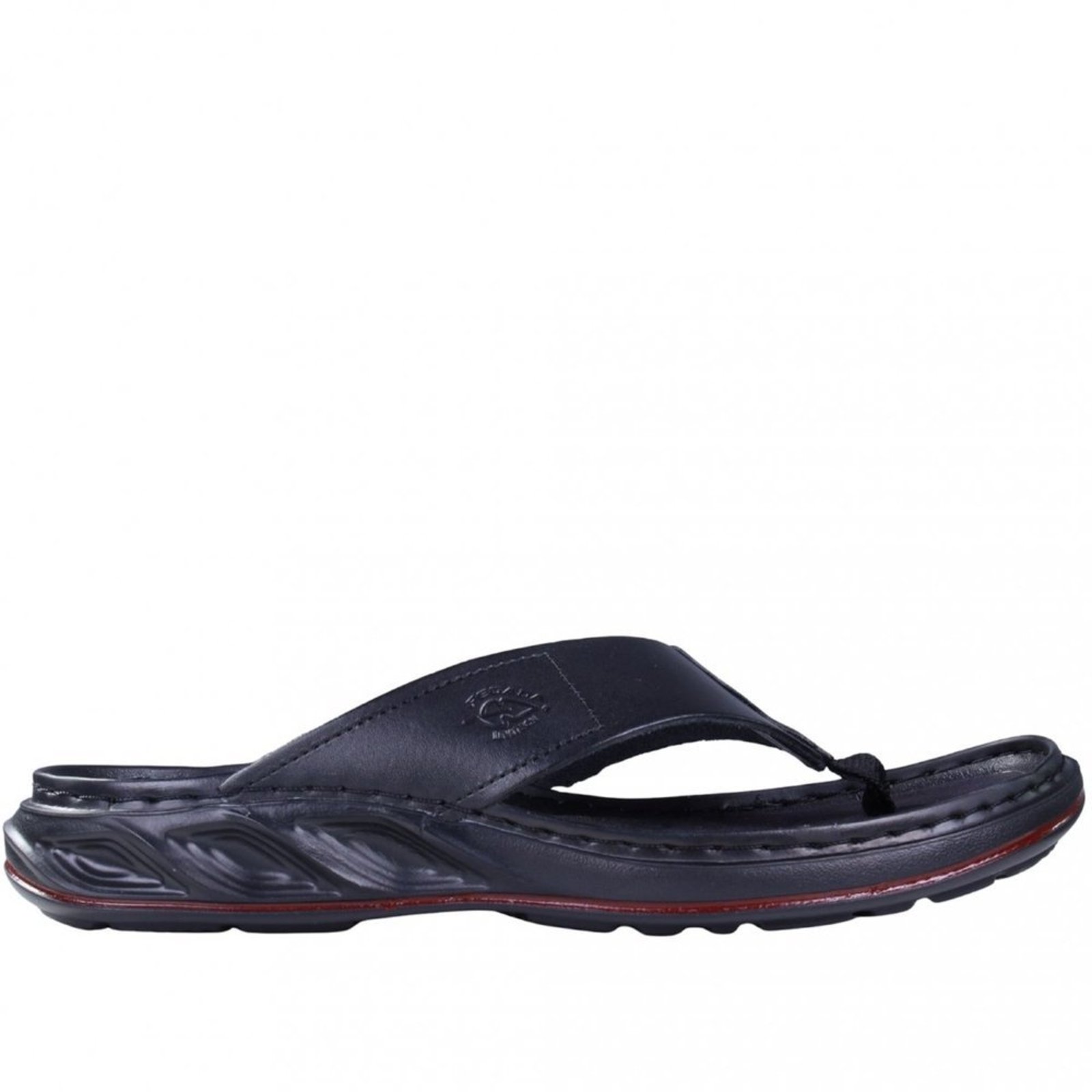 Chinelo Masculino Folie em Couro Pegada 134103 Pegada Preto