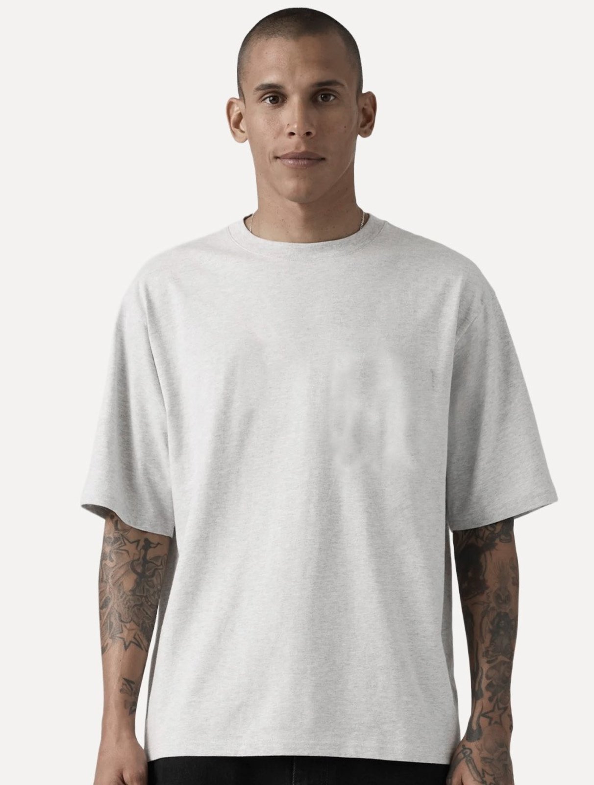 Camiseta Levis Masculina Básica Essential Tee Cinza Claro Mescla
