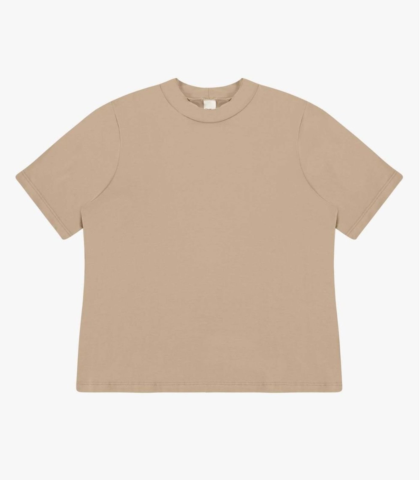 Blusa Feminina Básica em Malha Visco Rovitex Bege