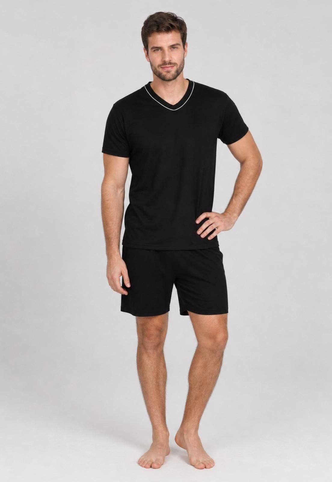 Conjunto Pijama Masculino Malwee Preto