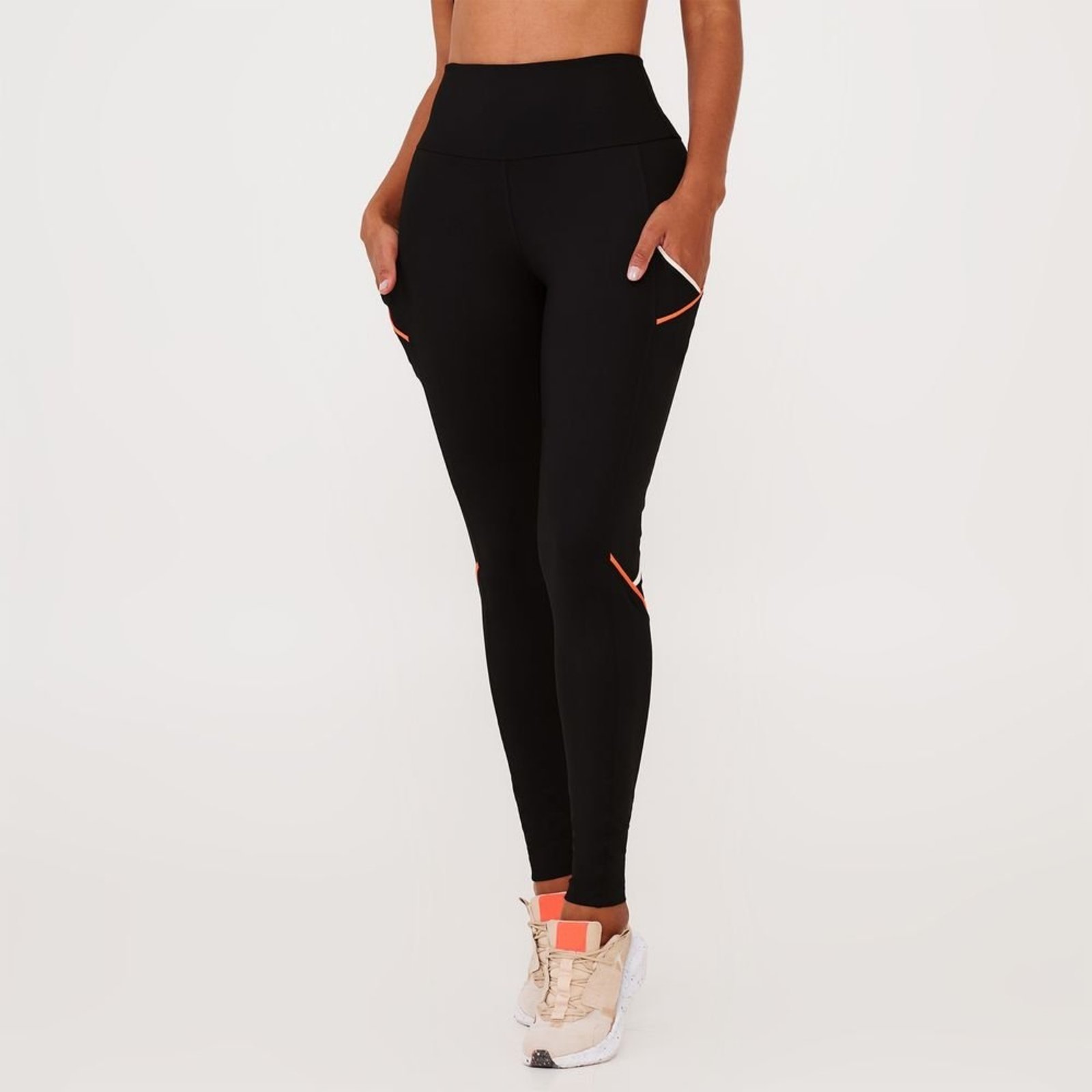 Legging Zouk Preta Poliamida Donna Carioca
