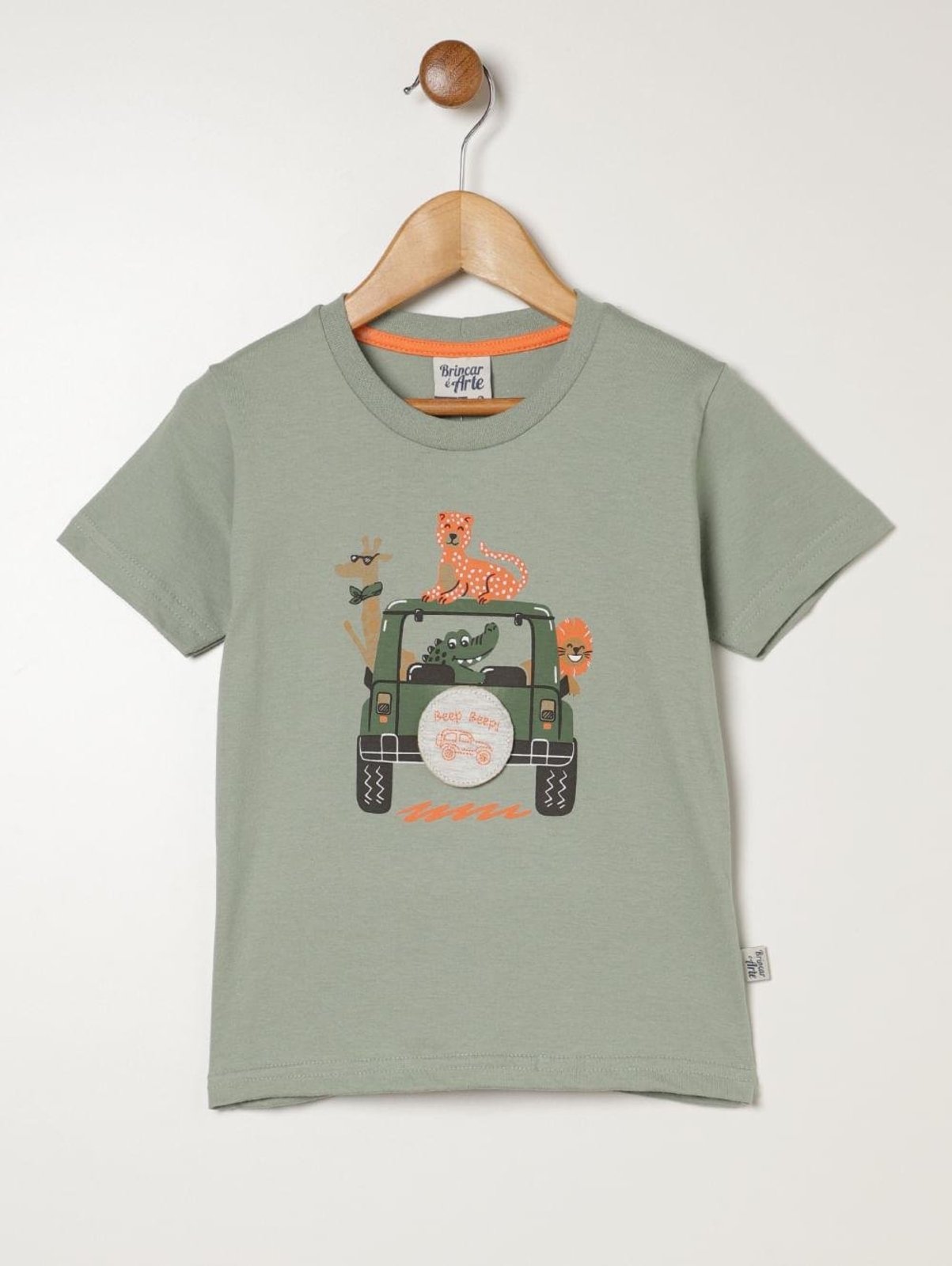 Infantil - Camiseta Manga Curta Para Menino - VERDE