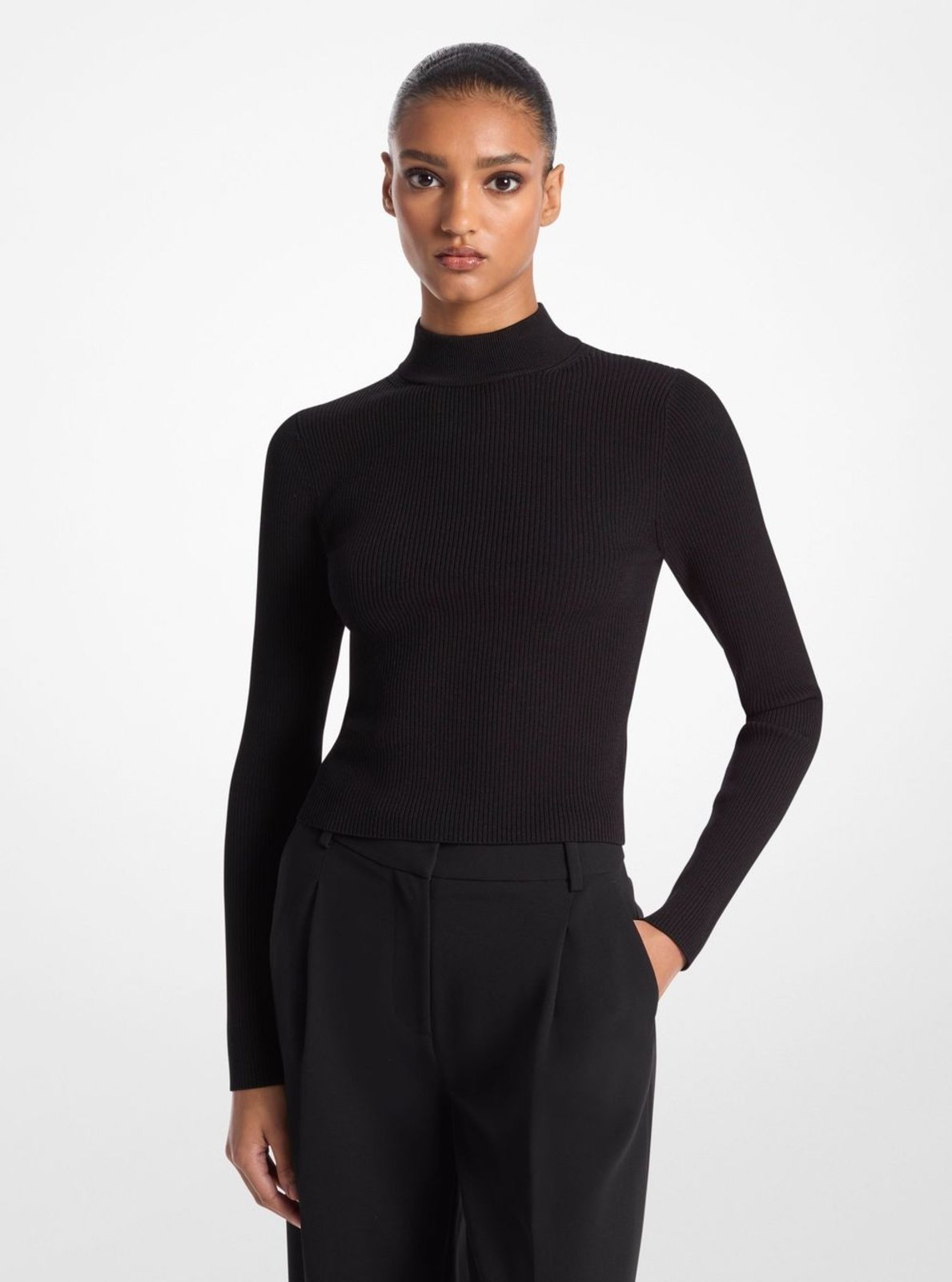 Suéter De Tricot Com Gola Alta Mf460z133d001