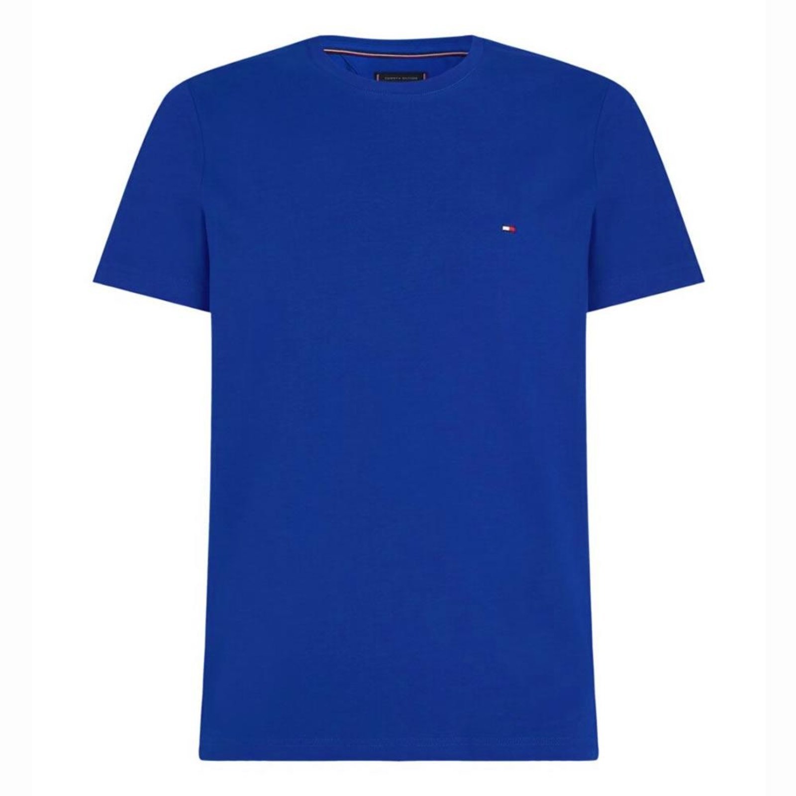 Vista 2 Camiseta Tommy Hilfiger Stretch Slim Fit Tee Royal azul Tommy Hilfiger azul