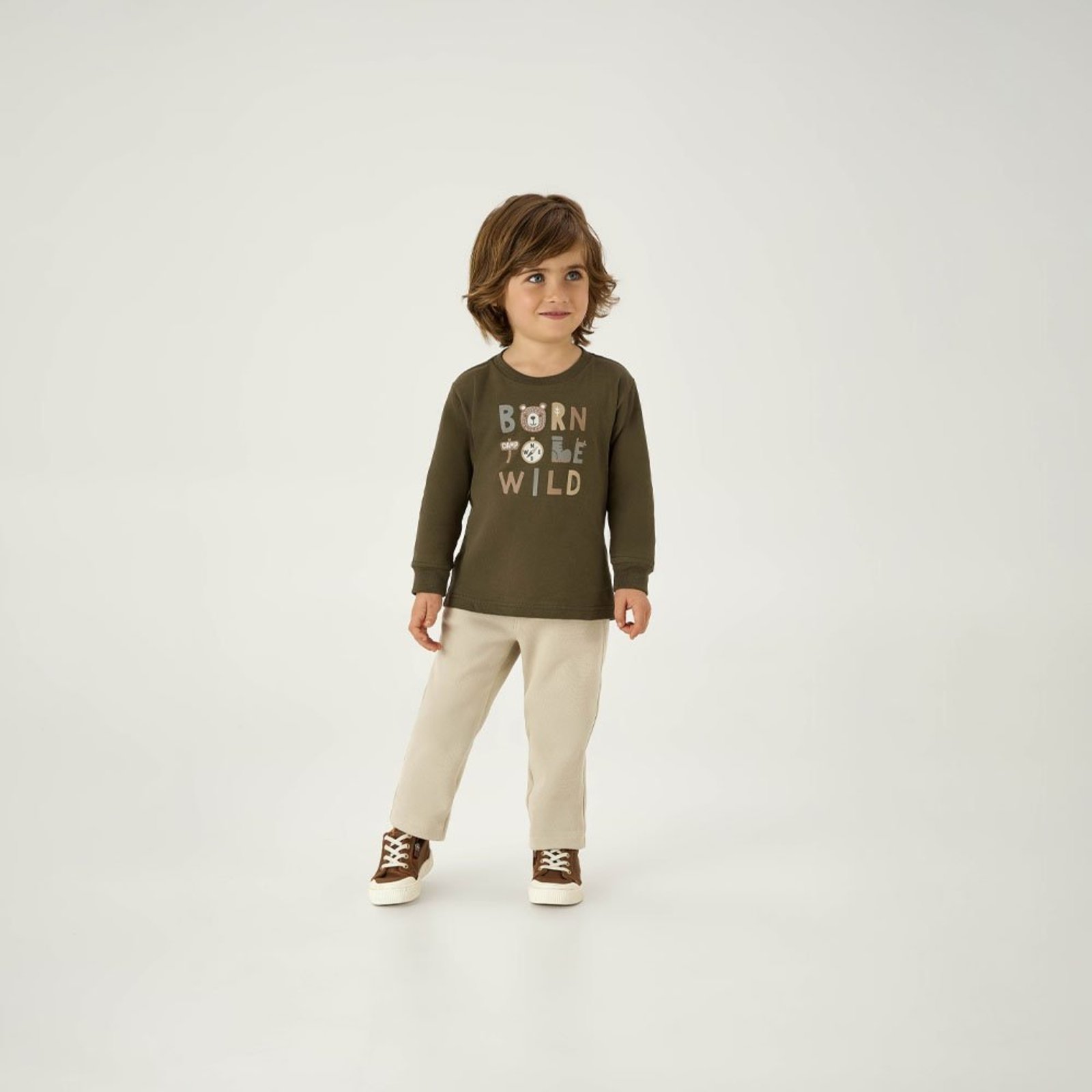 Infantil - Calça Verde Primeiros Passos Pulla Bulla Menino - 55271-1345