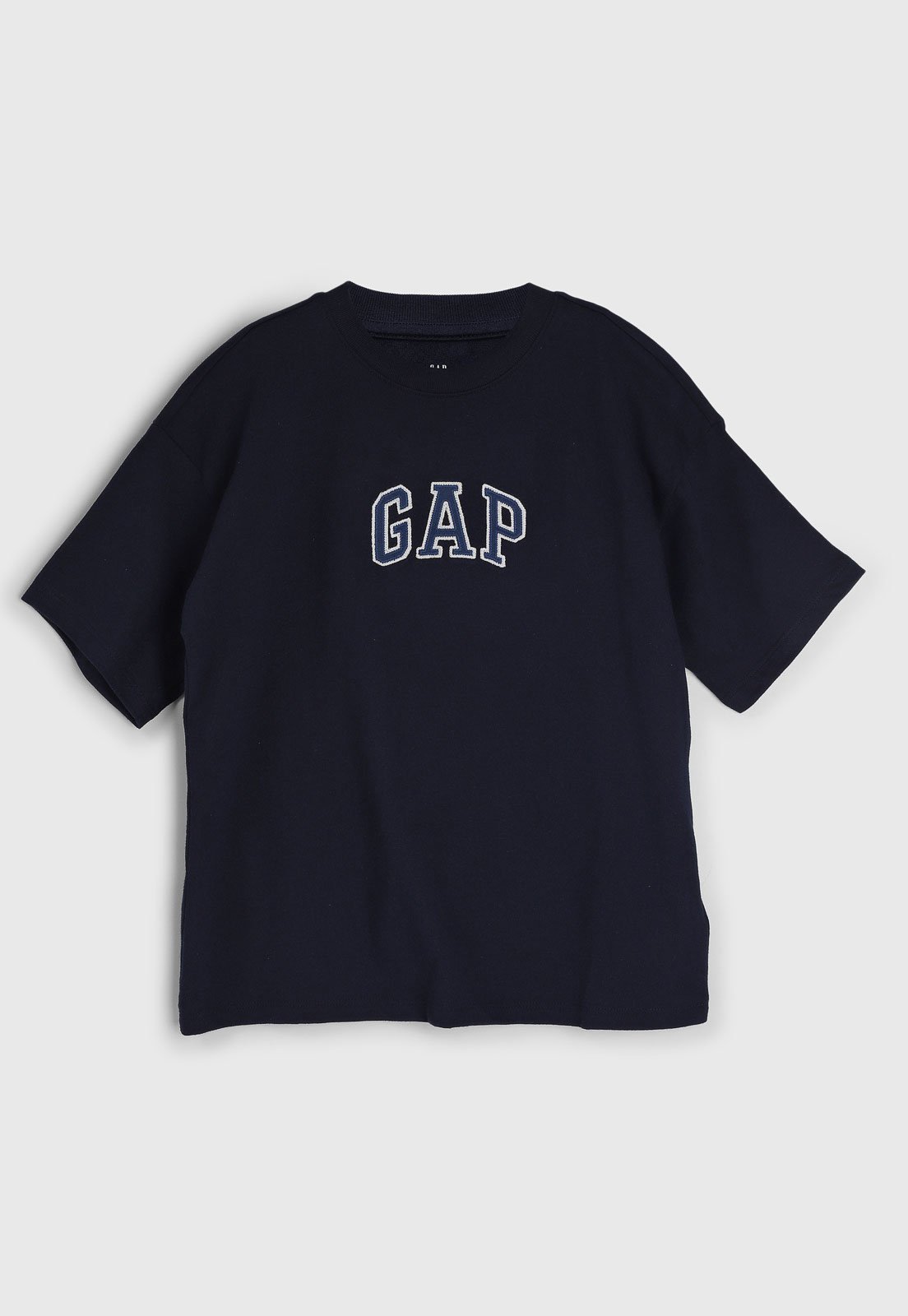 Infantil – Camiseta Manga Curta GAP Logo Azul-Marinho