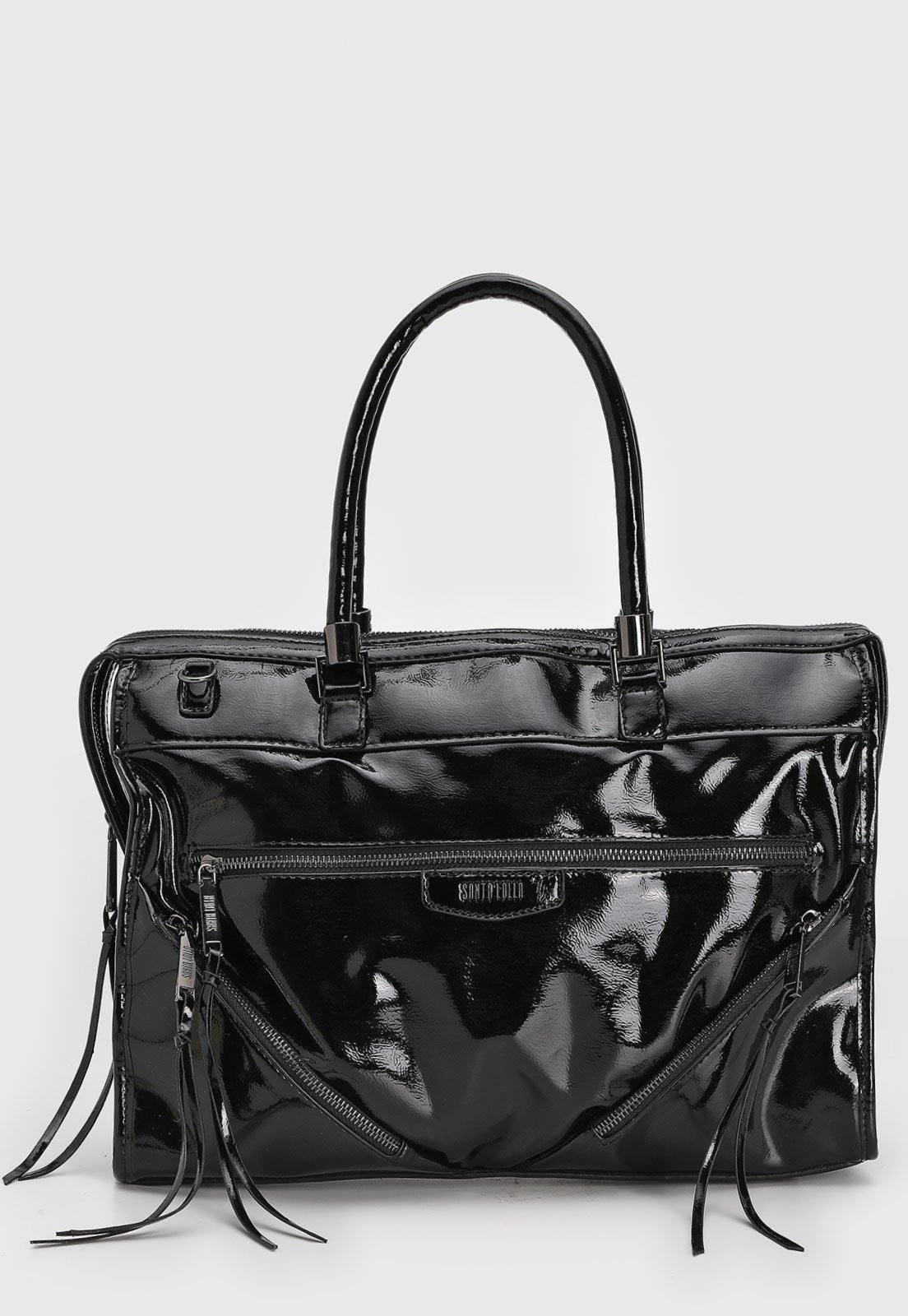 Bolsa Feminina Santa Lolla Verniz Preta