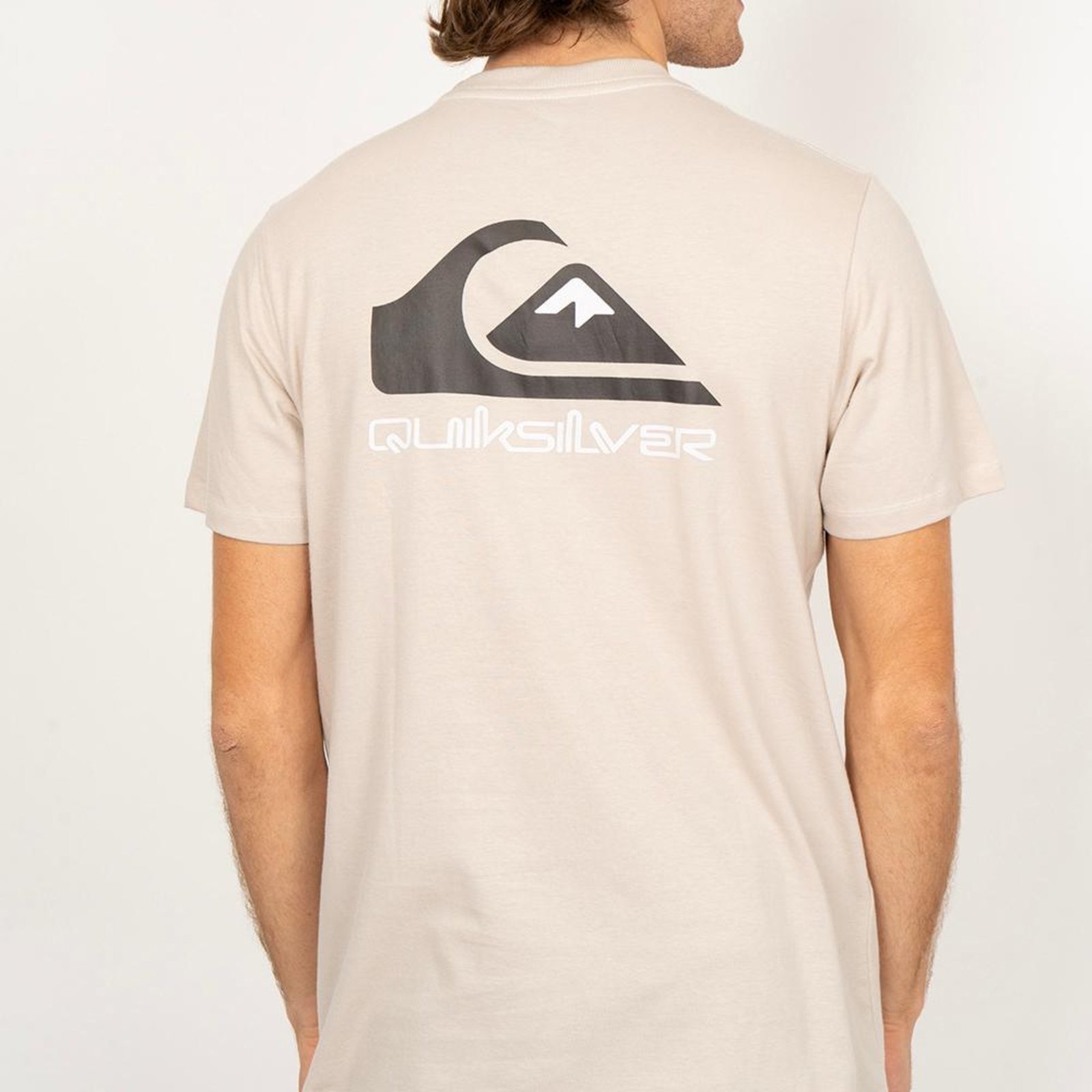 Camiseta Quiksilver Omni Logo SM26 Masculina Areia
