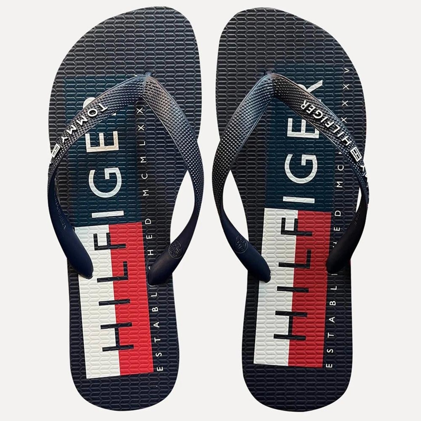 Chinelo Tommy Hilfiger TH Basic Mens Beach Sandal Desert Sky