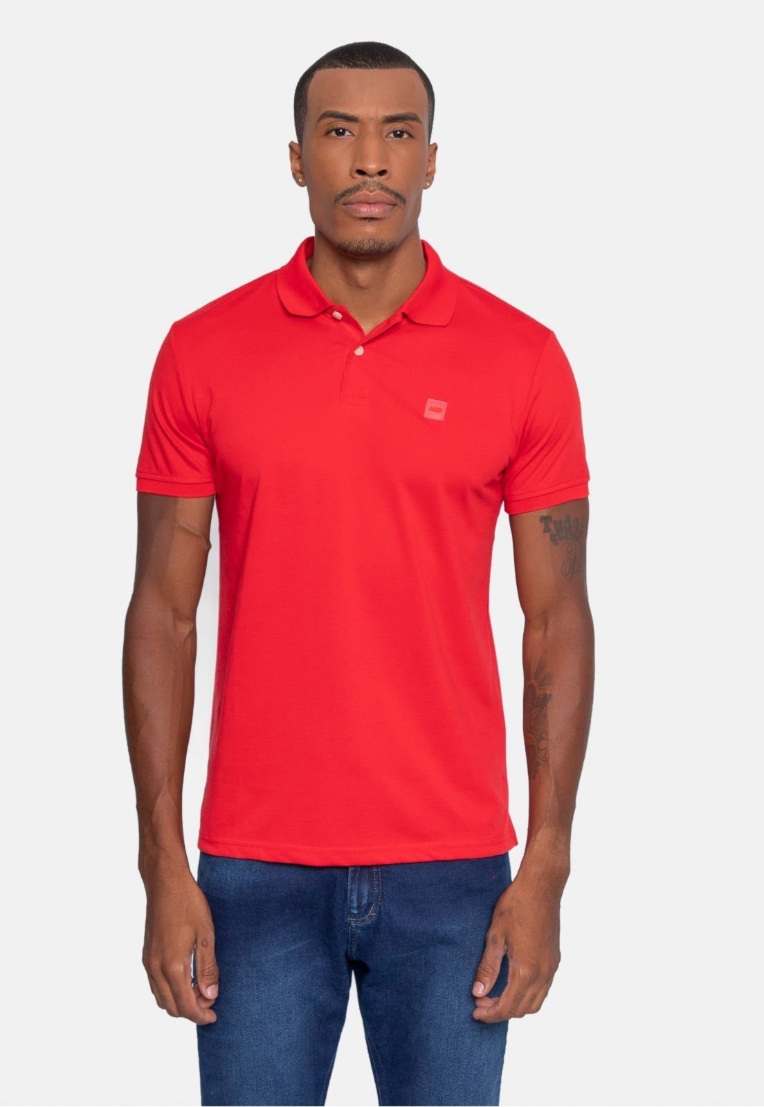 Camisa Polo HD Piquet Vermelha