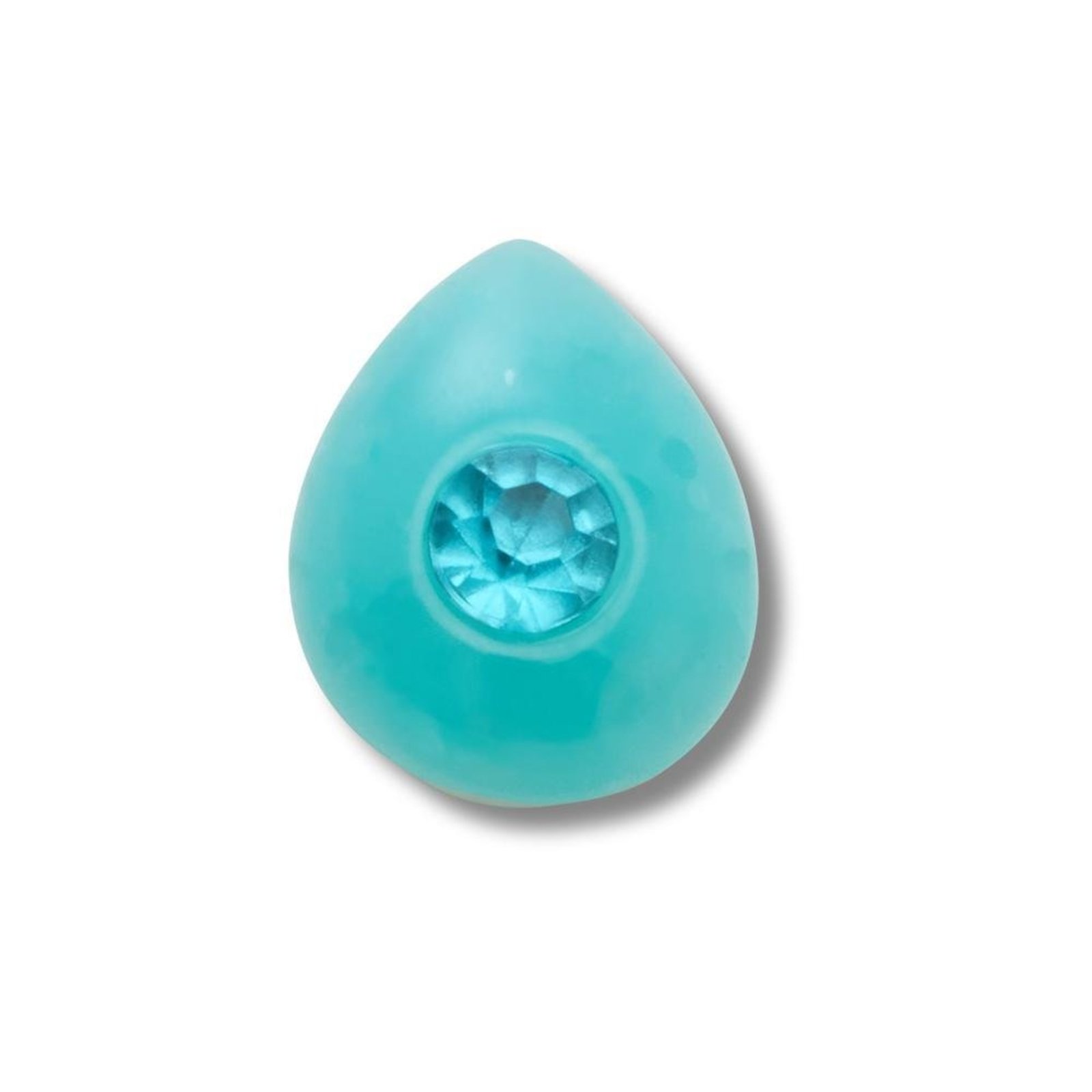 Infantil - Jibbitz™ Pedra Água Marinha Mês Março Único Branco